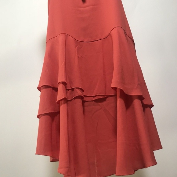 Cooper & Ella Ruffle Dress Coral - Picture 6 of 7